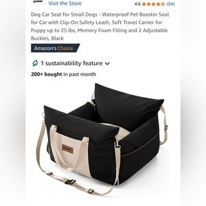 Pet car seat - up to 25lbs